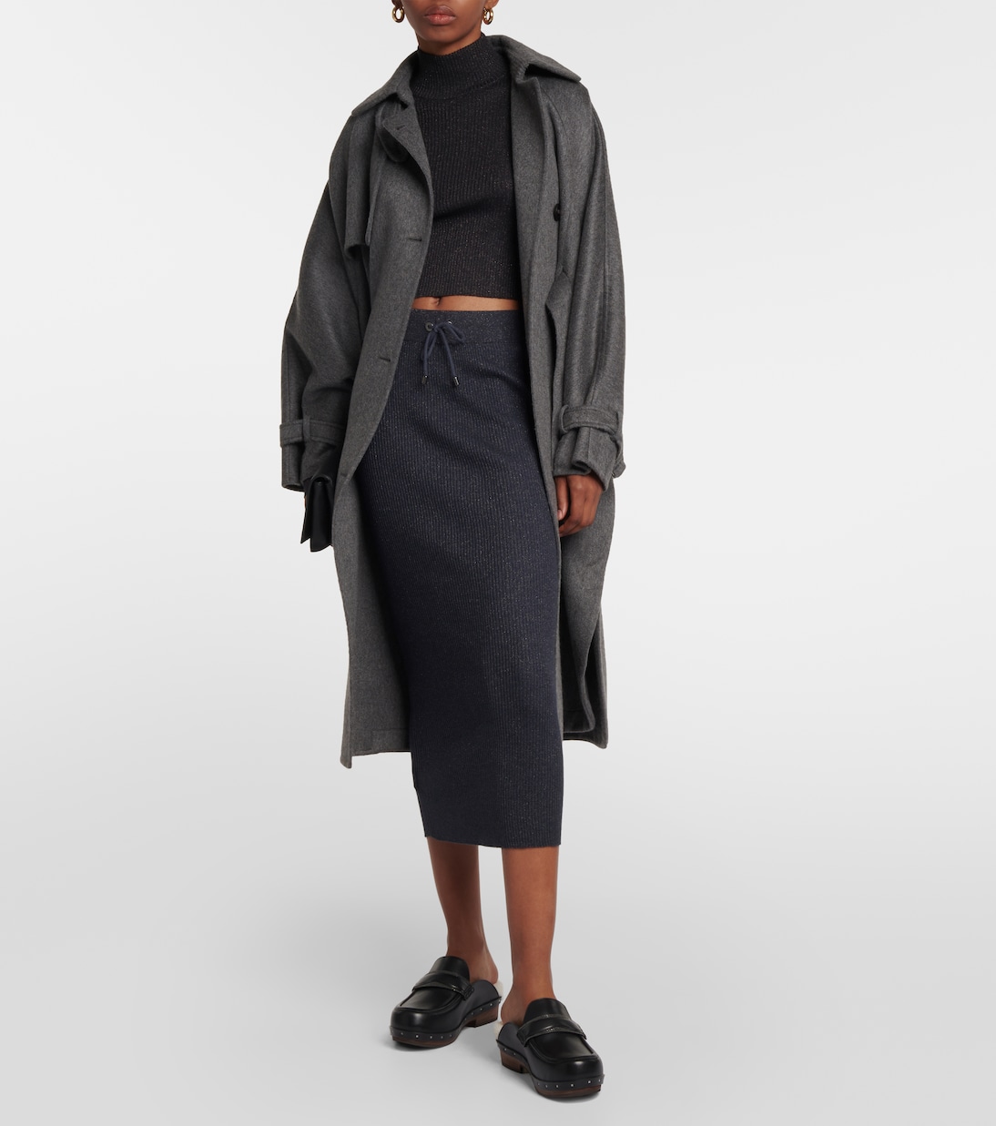 Midirock aus Kaschmir | Brunello Cucinelli