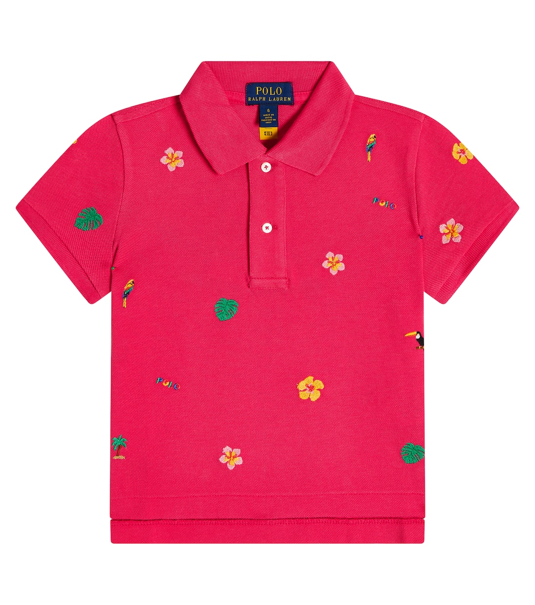 Embroidered cotton polo shirt | Polo Ralph Lauren Kids