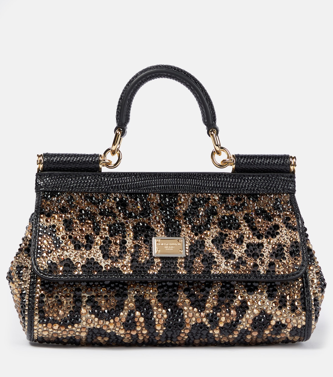 Borsa a mano Sicily Small con cristalli | Dolce&Gabbana