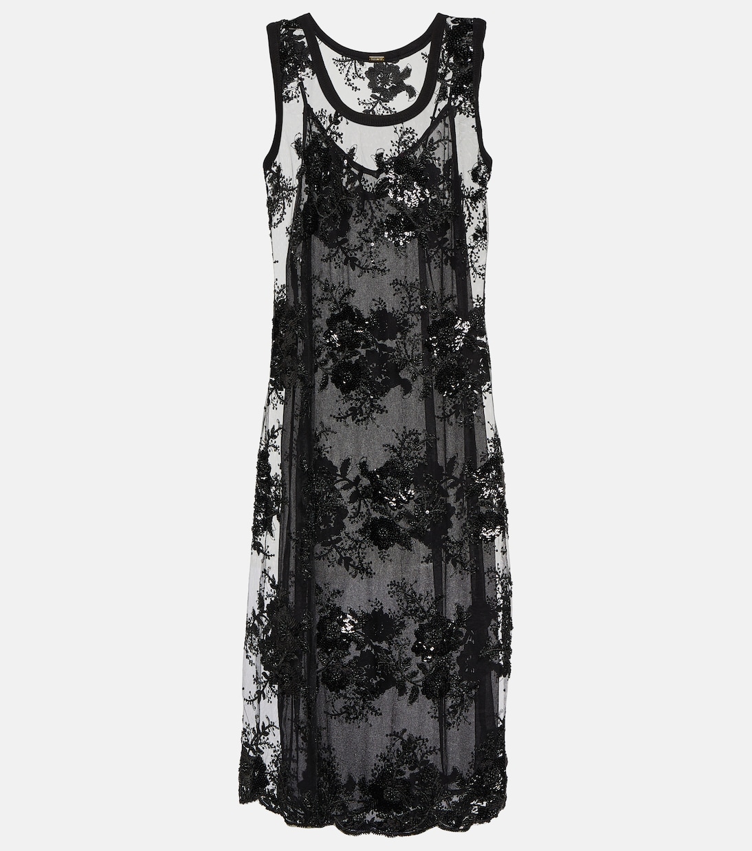 Ilan embroidered mesh midi dress | Dodo Bar Or