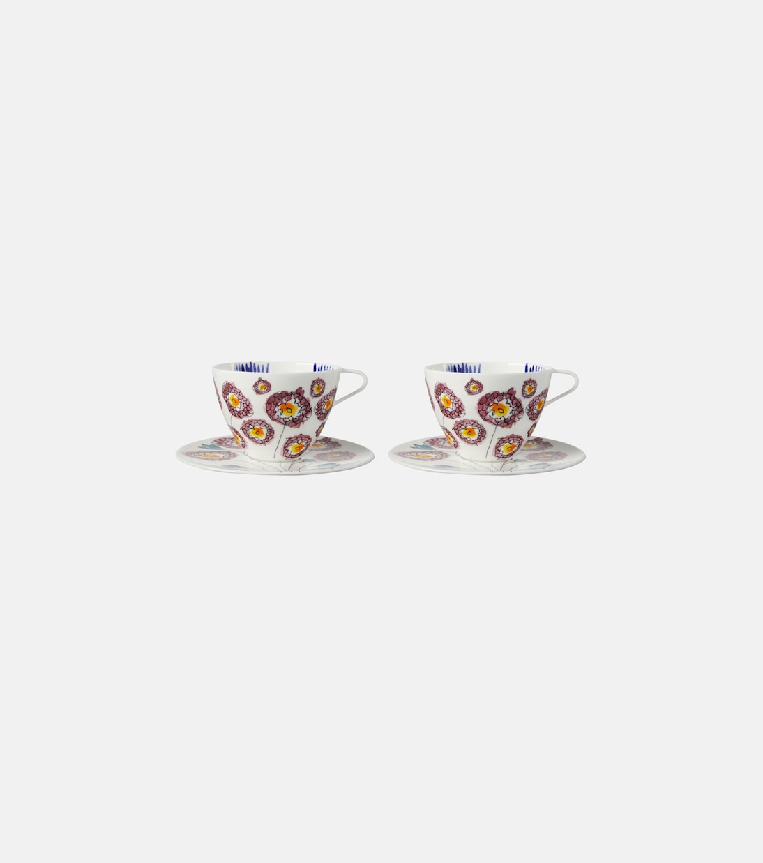 x Marni Anemone Milk set of 2 cappuccino cups and saucers | Serax