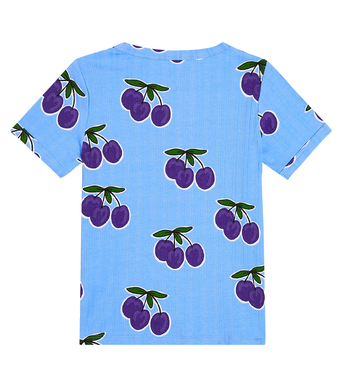 T-shirt in cotone a coste con stampa | Mini Rodini