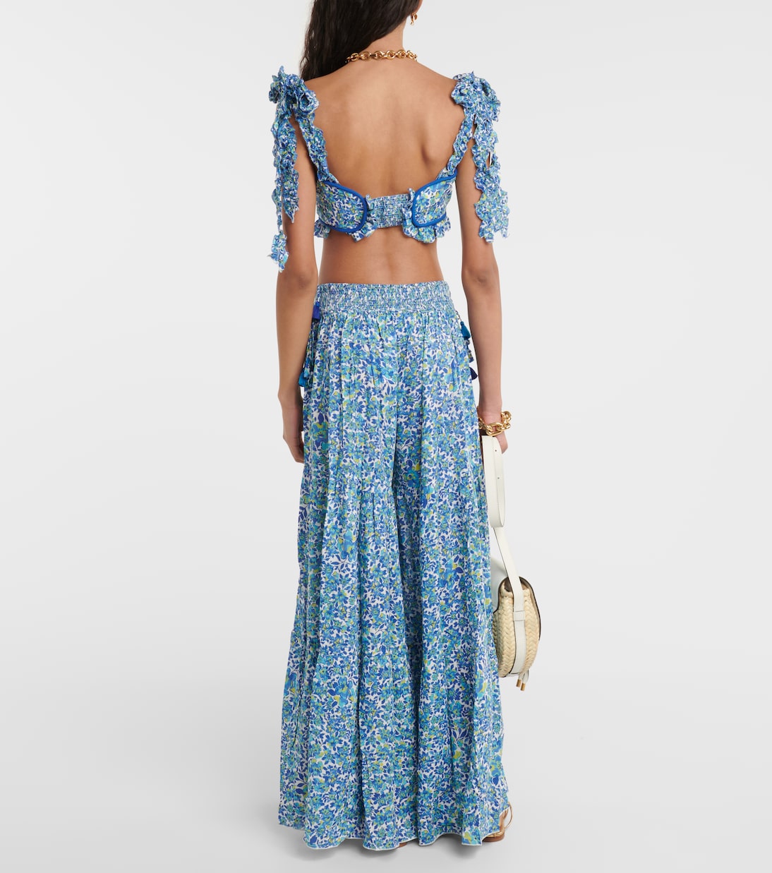 Ariane floral crop top | Poupette St Barth