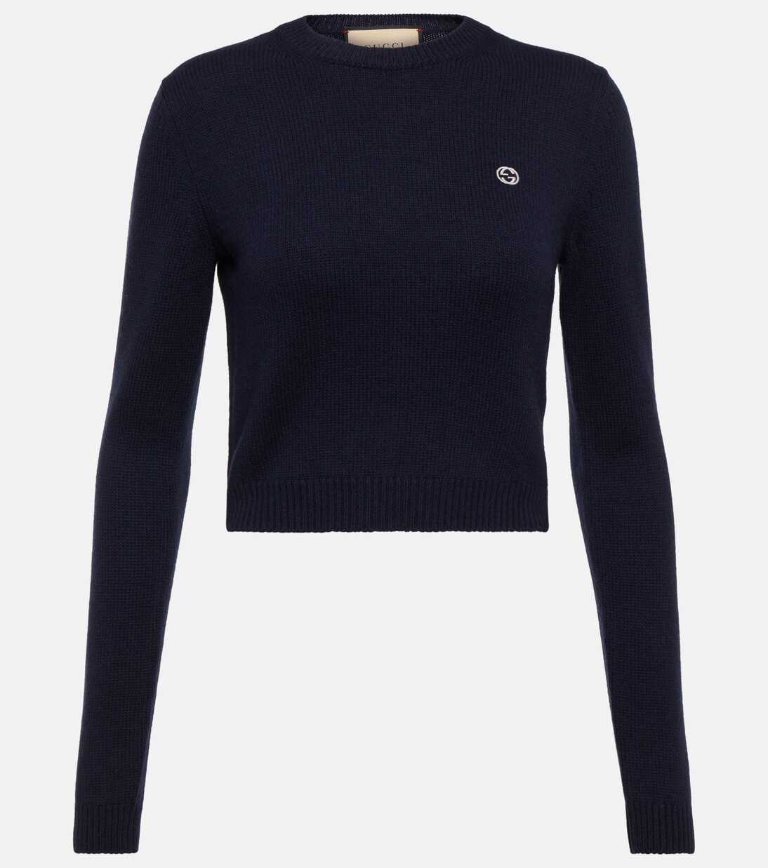 Jersey de lana y cachemir con diseño entrelazado Gucci para jóvenes modernos