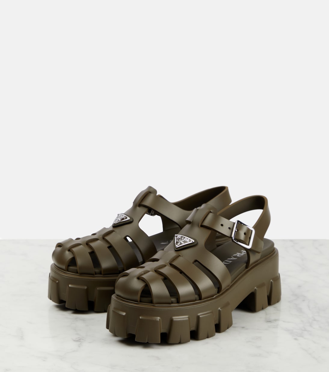 Monolith platform sandals | Prada