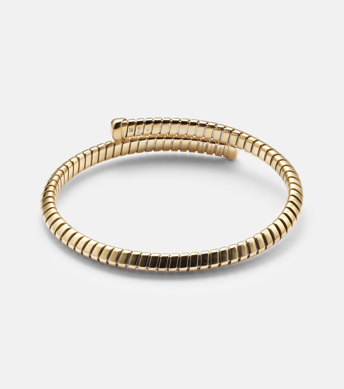 Bracciale in oro giallo 18kt MARINA B Trisolina con diamanti, design moderno per giovani