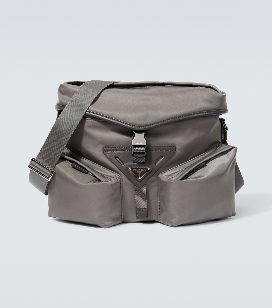 Messenger Bag aus Re-Nylon mit Leder | Prada