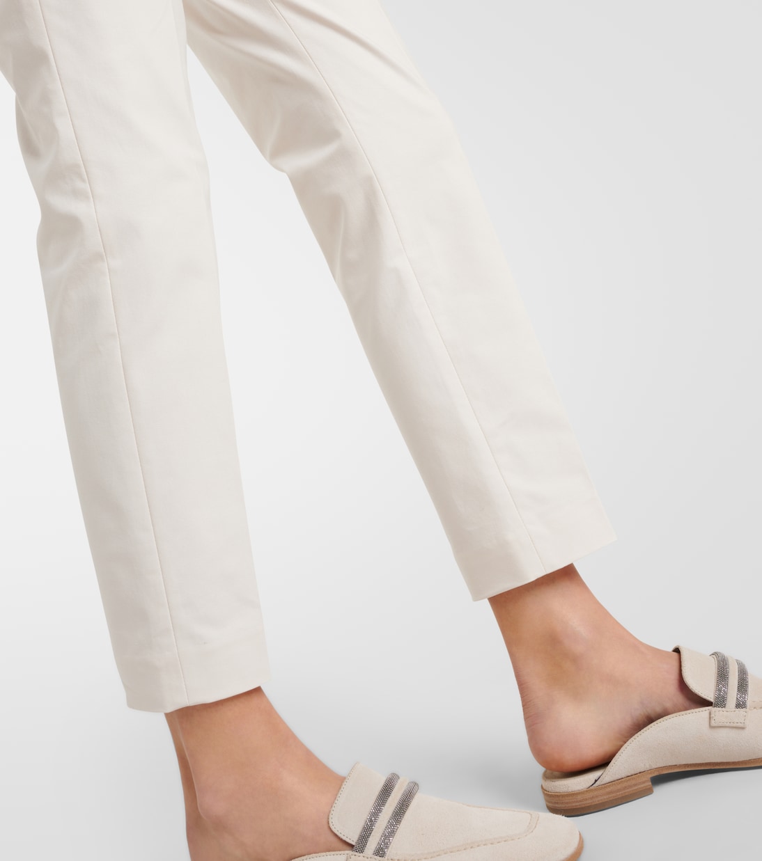 Pull Up low-rise slim pants | Brunello Cucinelli