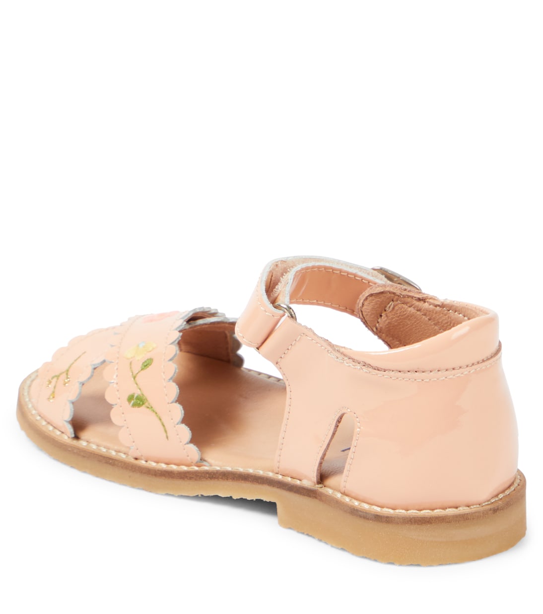 Sandalias de charol festoneadas | Petit Nord
