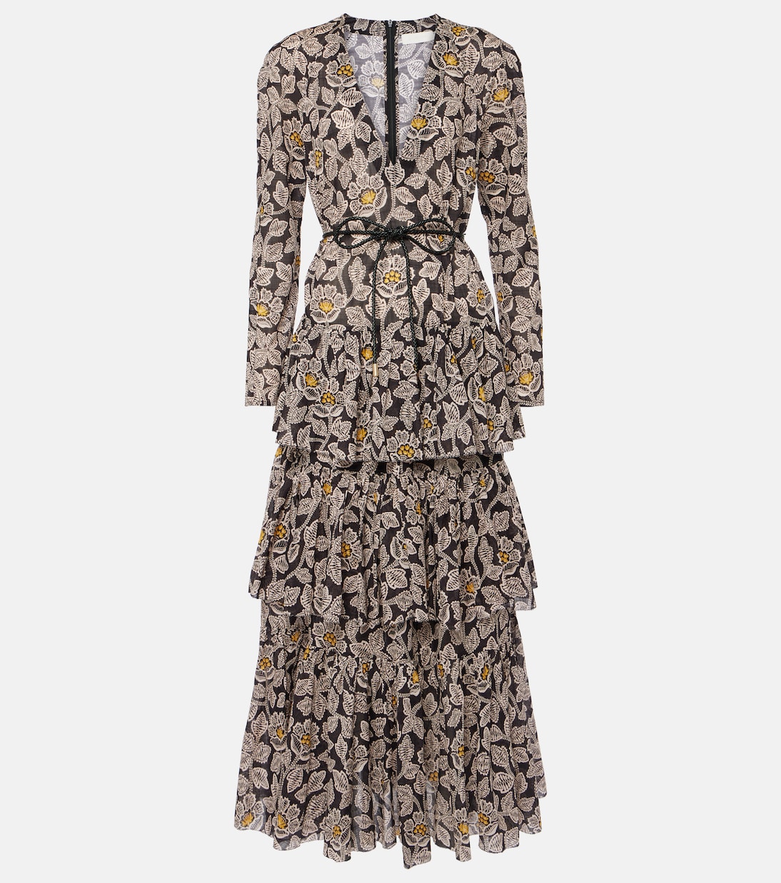 Robe midi Ottie en coton à fleurs | Zimmermann