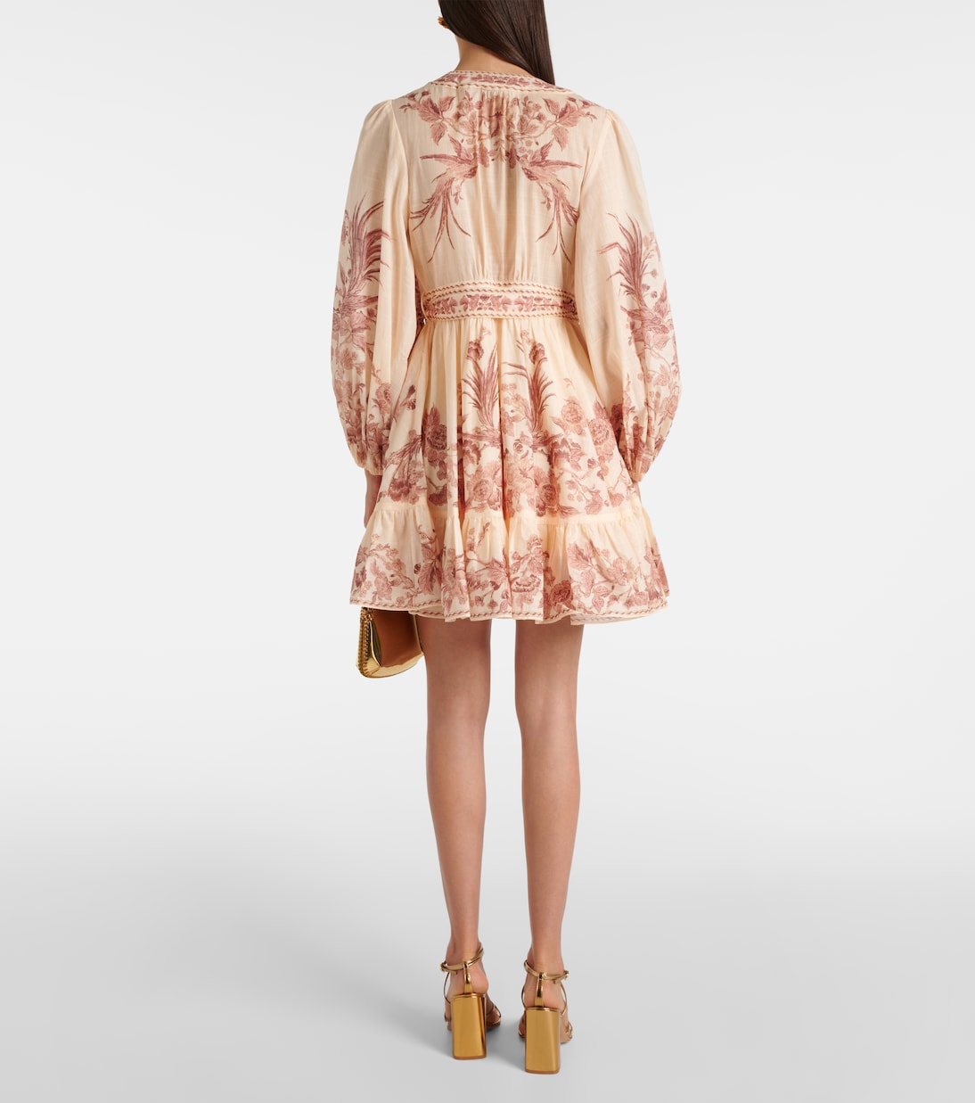 Vestido envolvente de algodón | Zimmermann