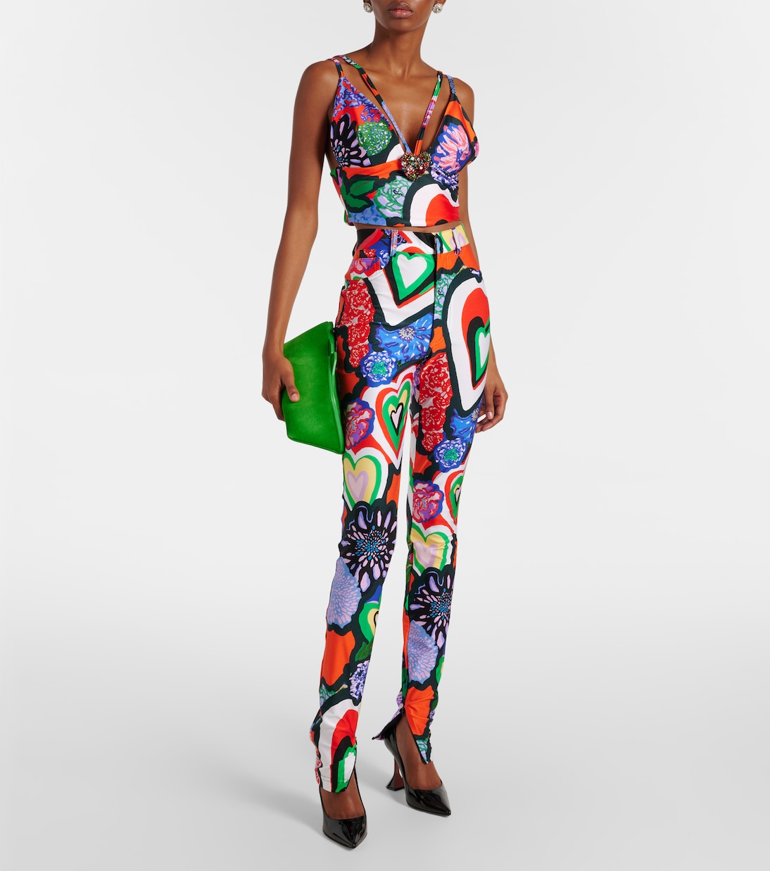 Embellished printed top | Area