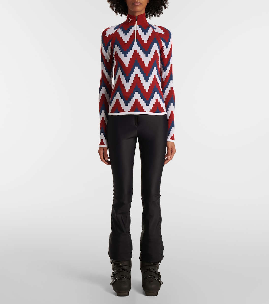 Top da sci Chevron in jacquard | Perfect Moment