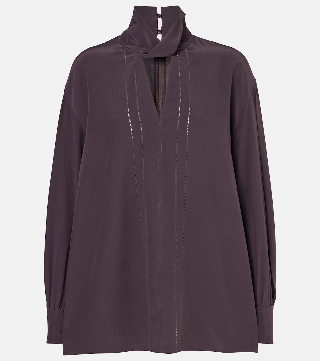 Blusa Rivoli in crêpe de chine di seta | Joseph