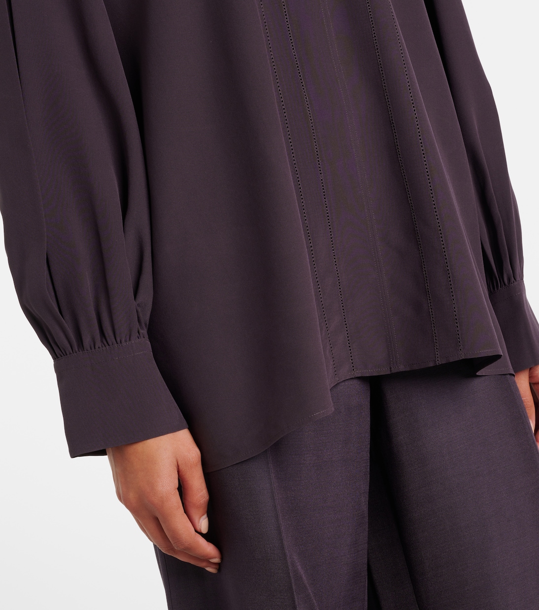 Blusa Rivoli in crêpe de chine di seta | Joseph
