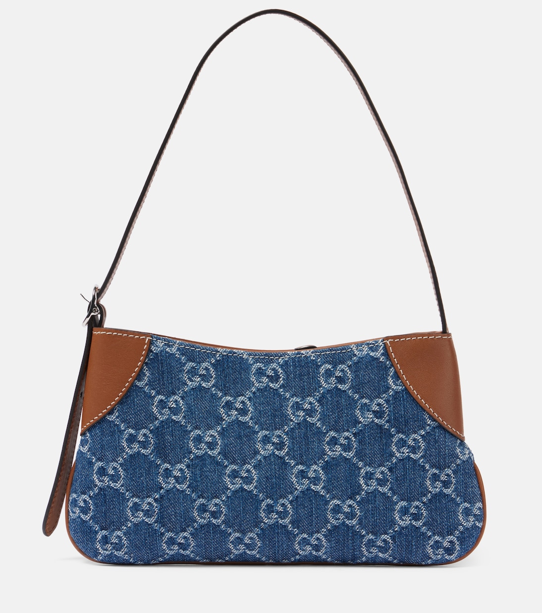 Sac GG Emblem Mini en jean | Gucci