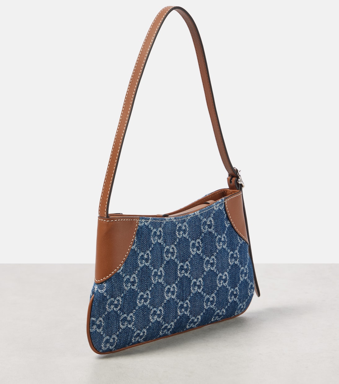 Sac GG Emblem Mini en jean | Gucci