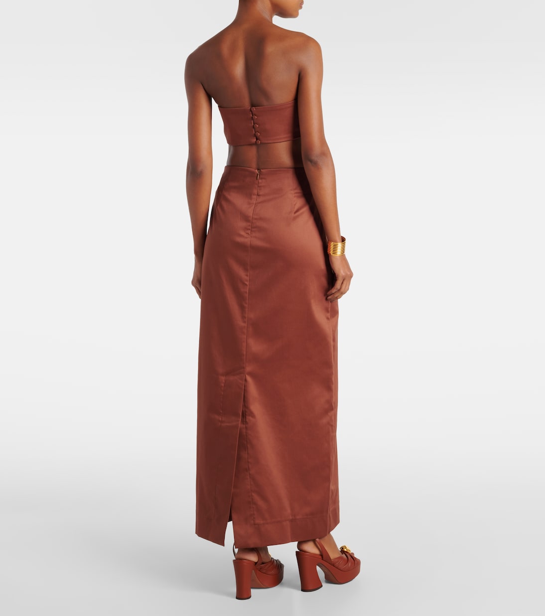 Gonna lunga Solid in cotone | Adriana Degreas