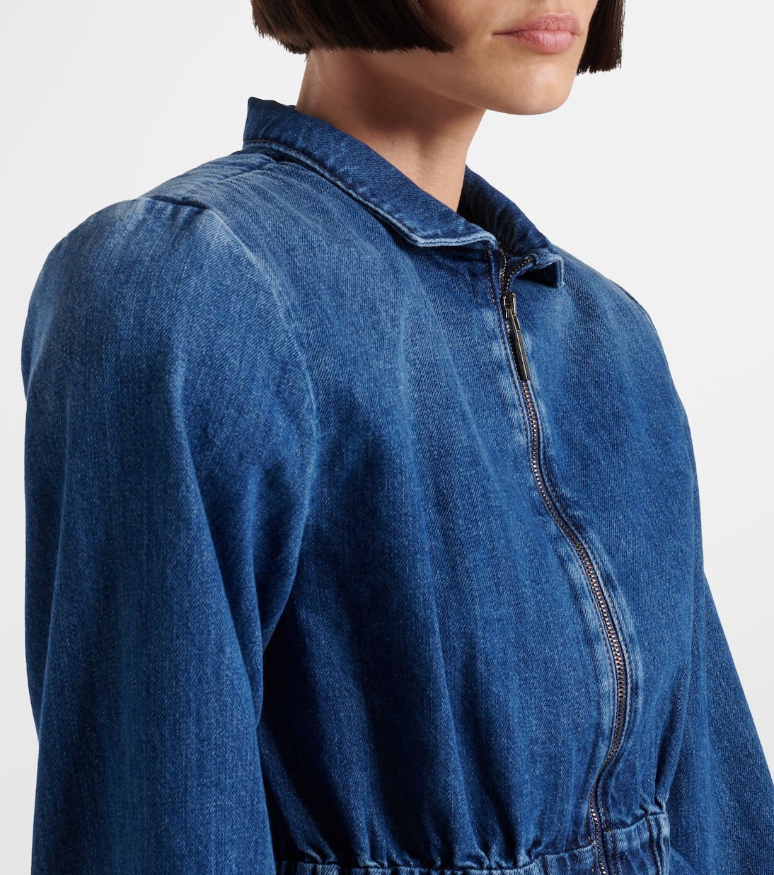 Chaqueta de denim fruncida | Nensi Dojaka