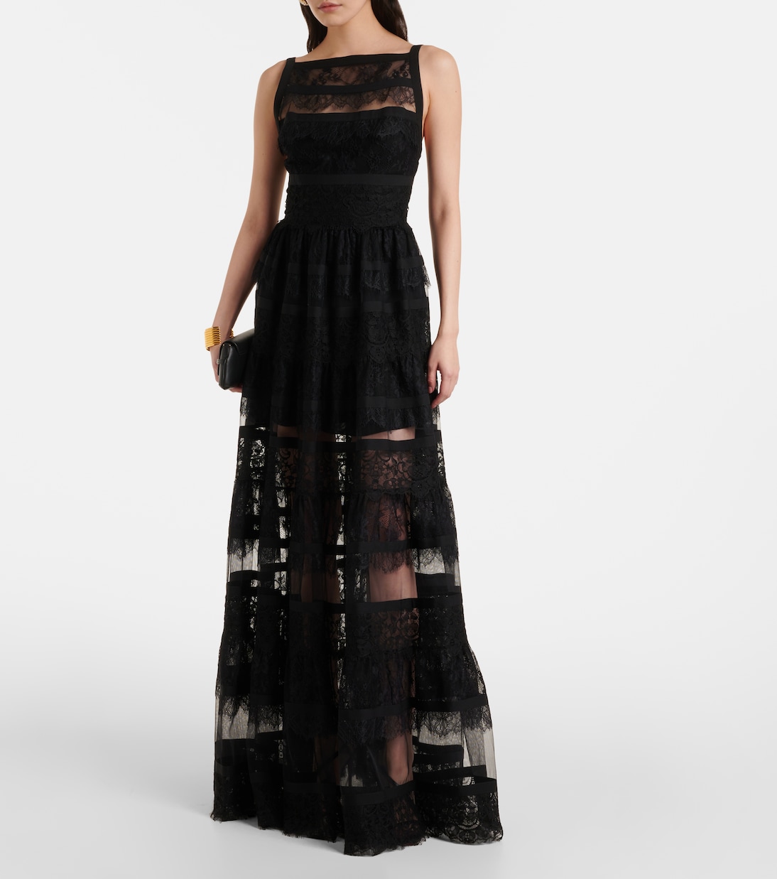 Abito lungo in pizzo | Elie Saab