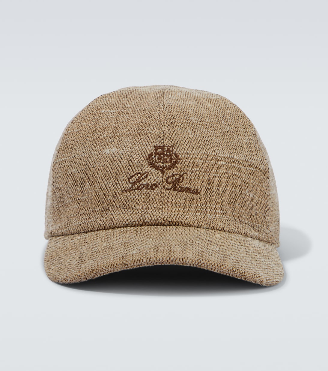Logo linen and silk baseball cap | Loro Piana