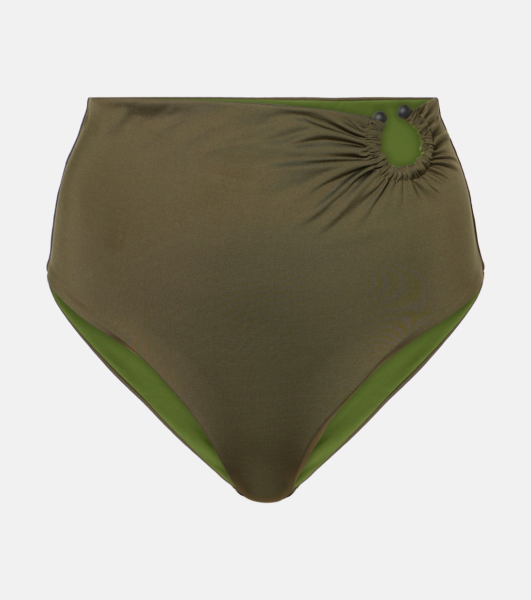 Slip bikini a vita alta con anello | Johanna Ortiz