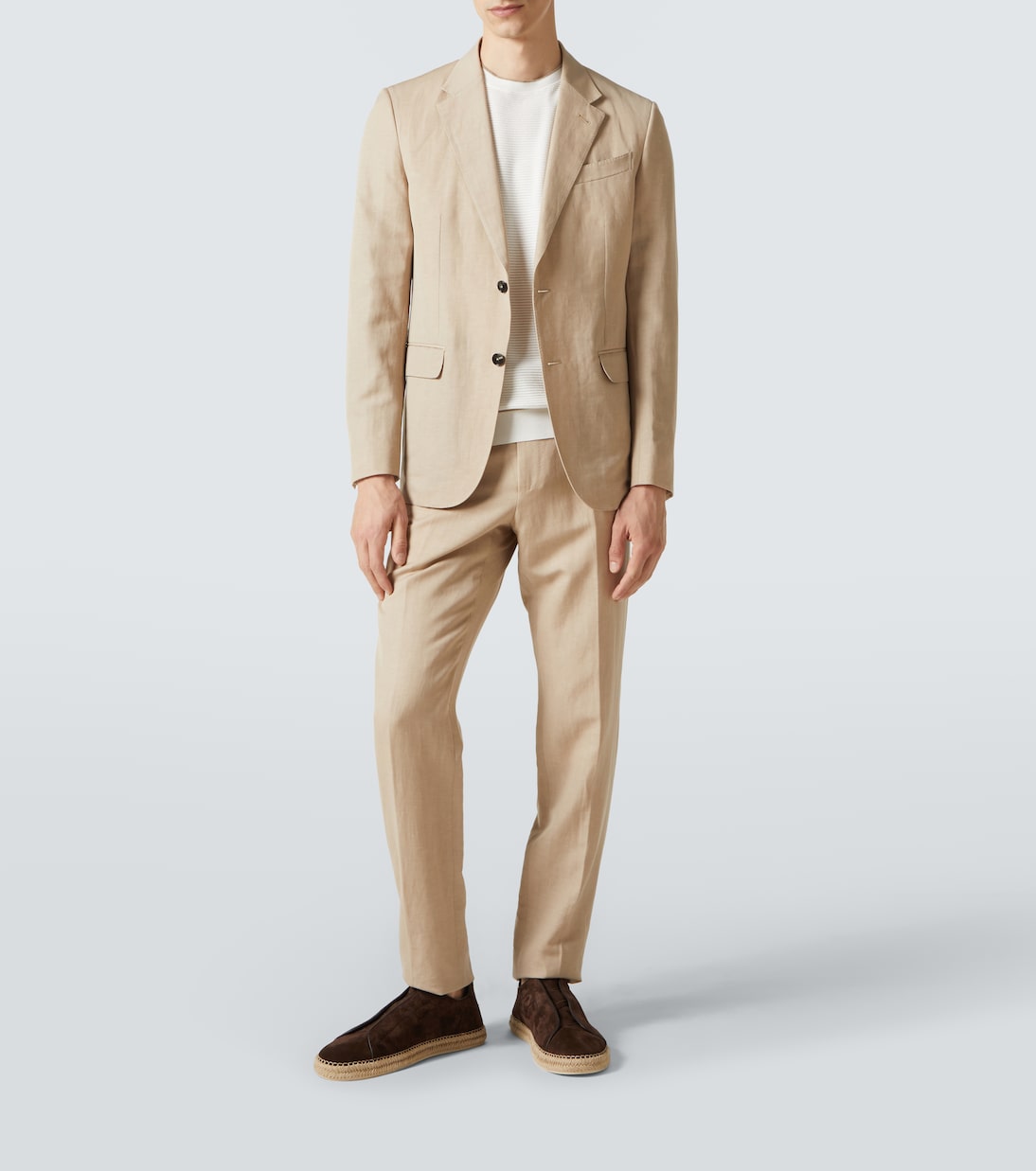 Espadrilles Triple Stitch aus Veloursleder | Zegna