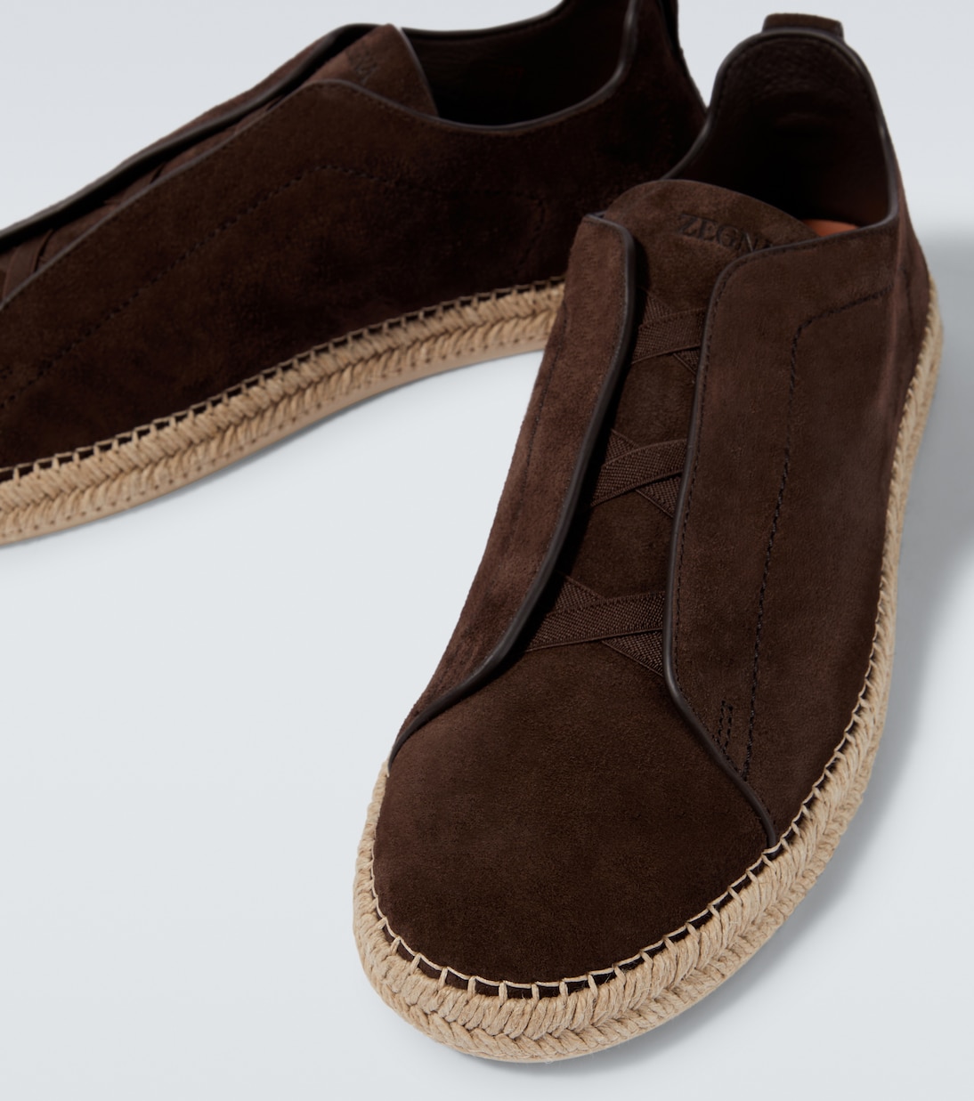 Espadrilles Triple Stitch aus Veloursleder | Zegna