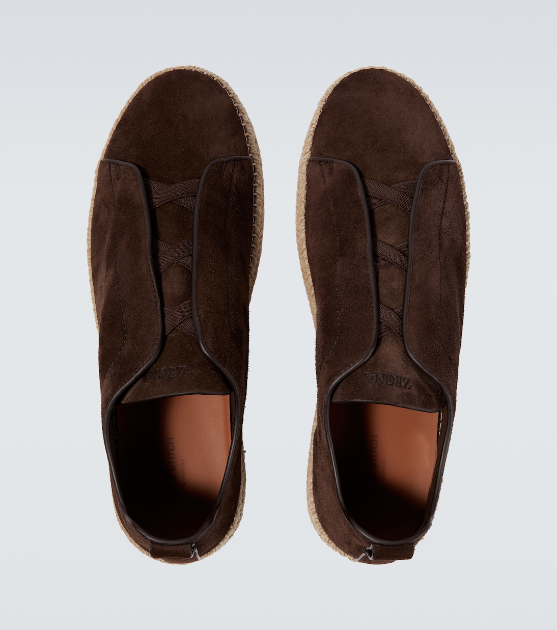 Espadrilles Triple Stitch aus Veloursleder | Zegna