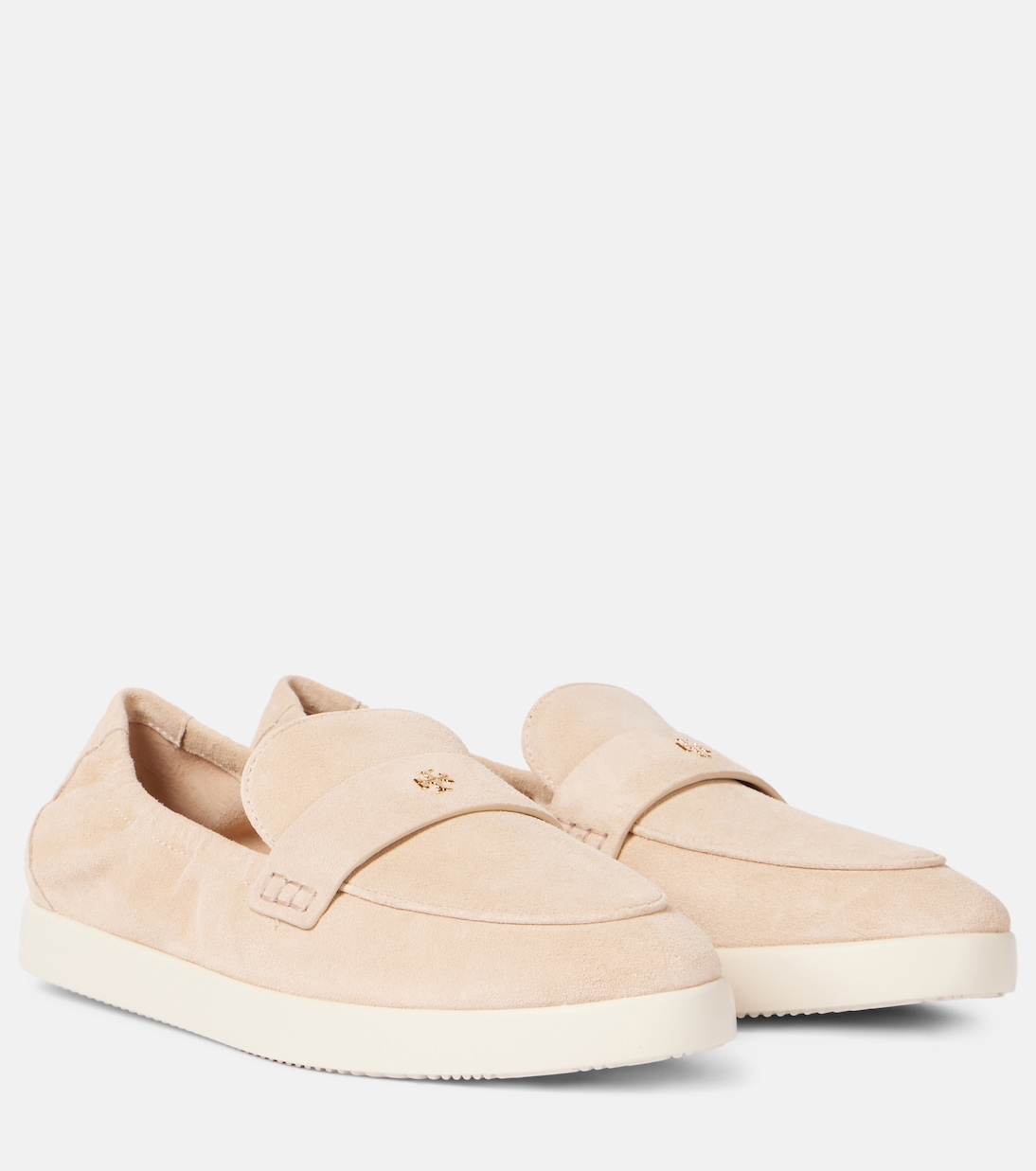 Scarpe mocassino in suede stile balletto di TORY BURCH per giovani trendsetter