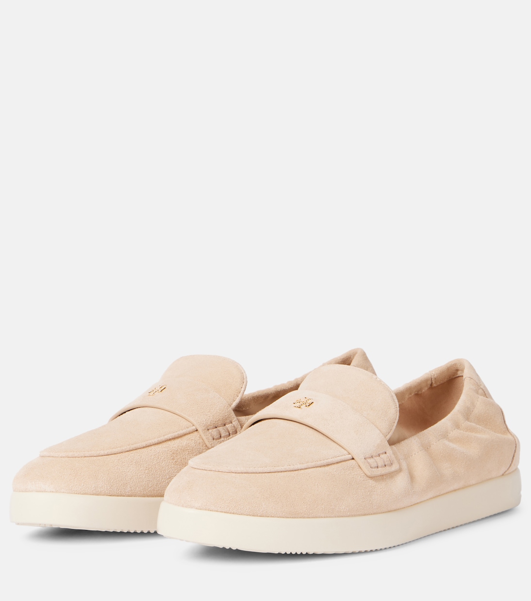 Scarpe mocassino in suede stile balletto di TORY BURCH per giovani trendsetter