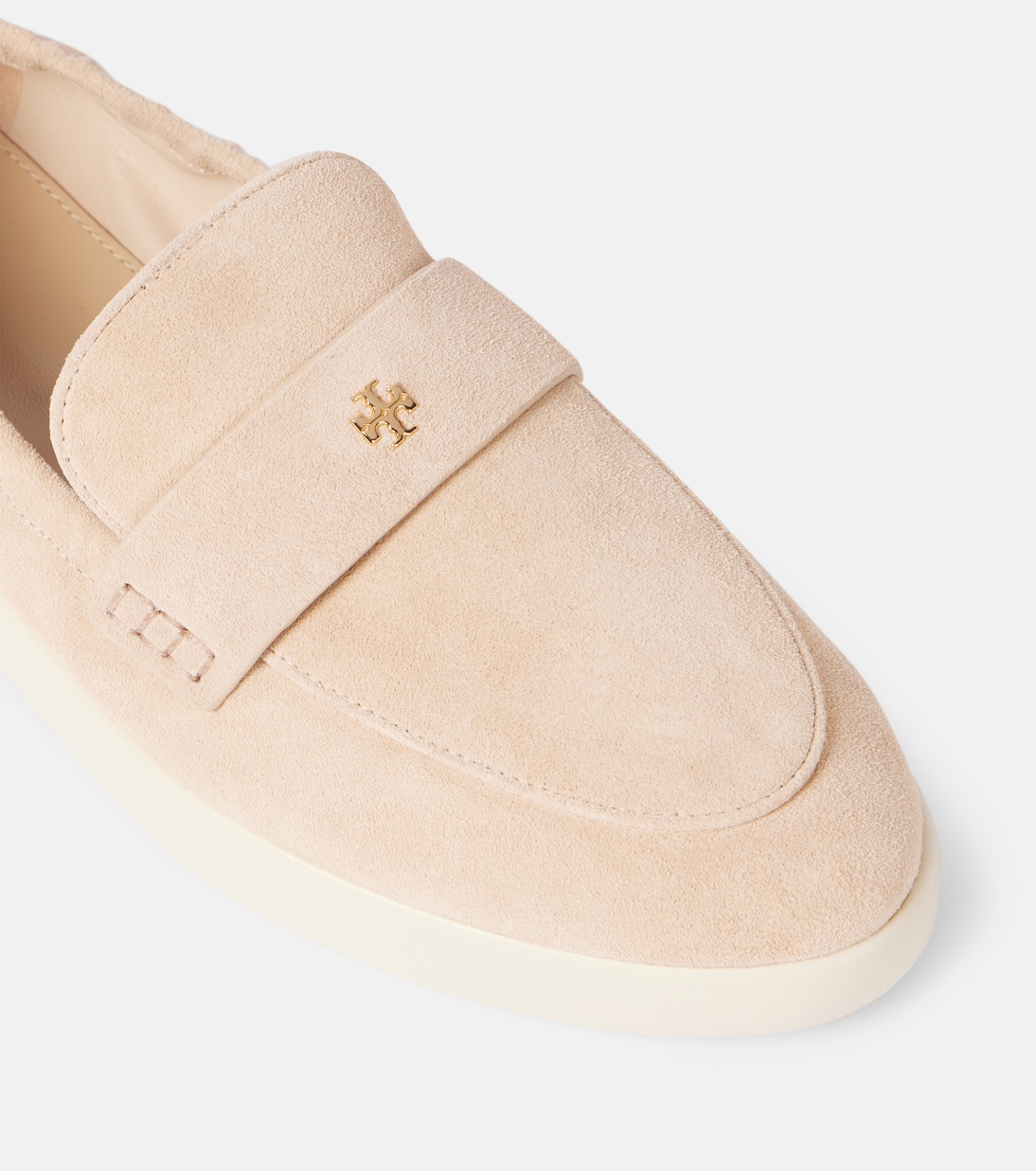 Scarpe mocassino in suede stile balletto di TORY BURCH per giovani trendsetter