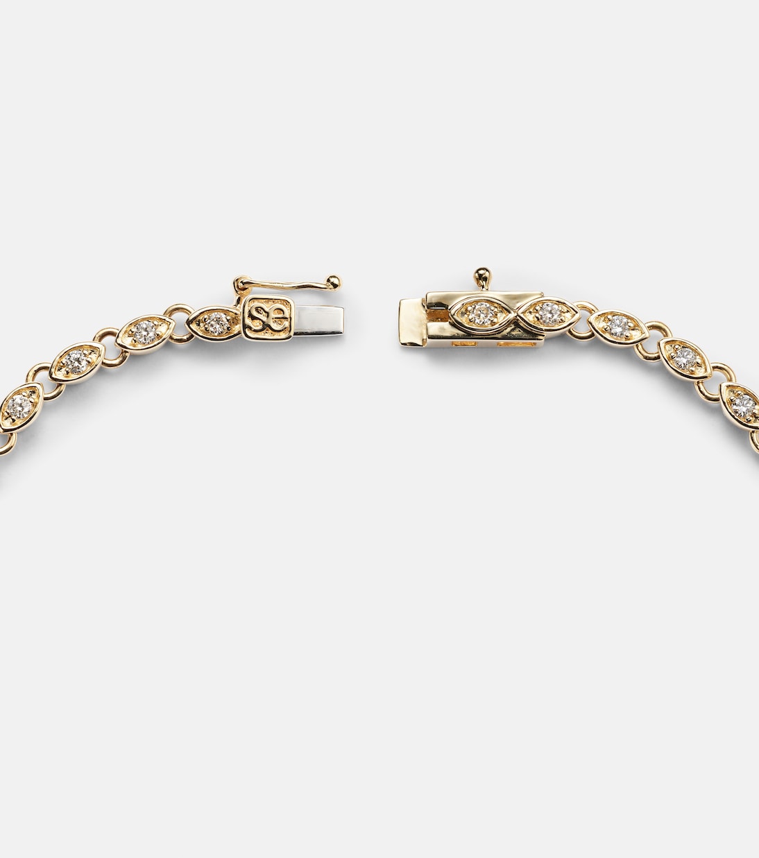 Eternity 14kt gold bracelet with diamonds | Sydney Evan