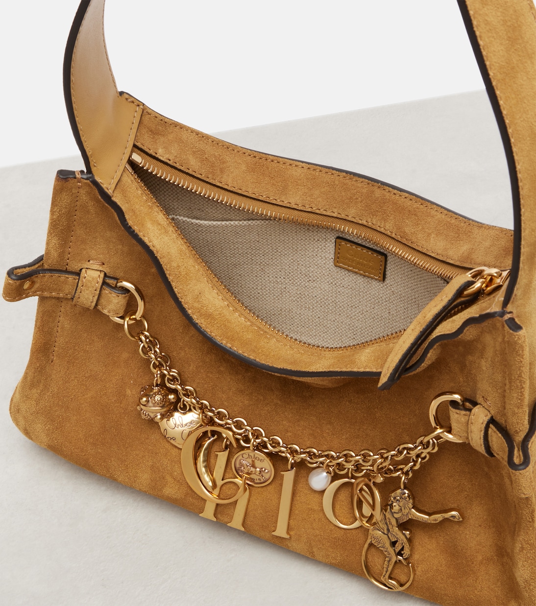 Chloé Charms suede tote bag | Chloé