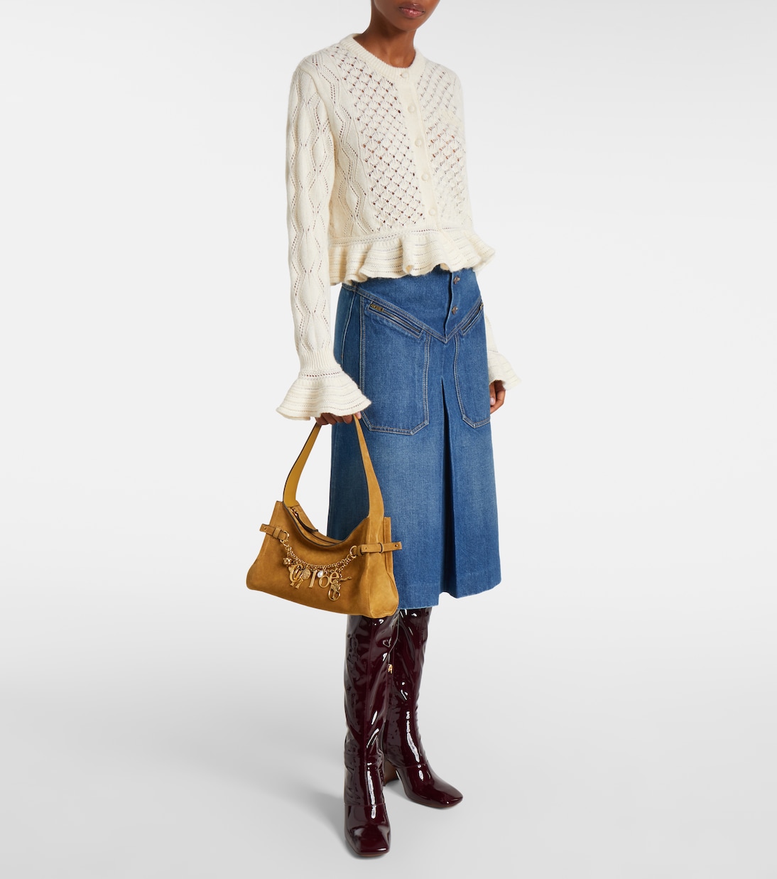 Chloé Charms suede tote bag | Chloé