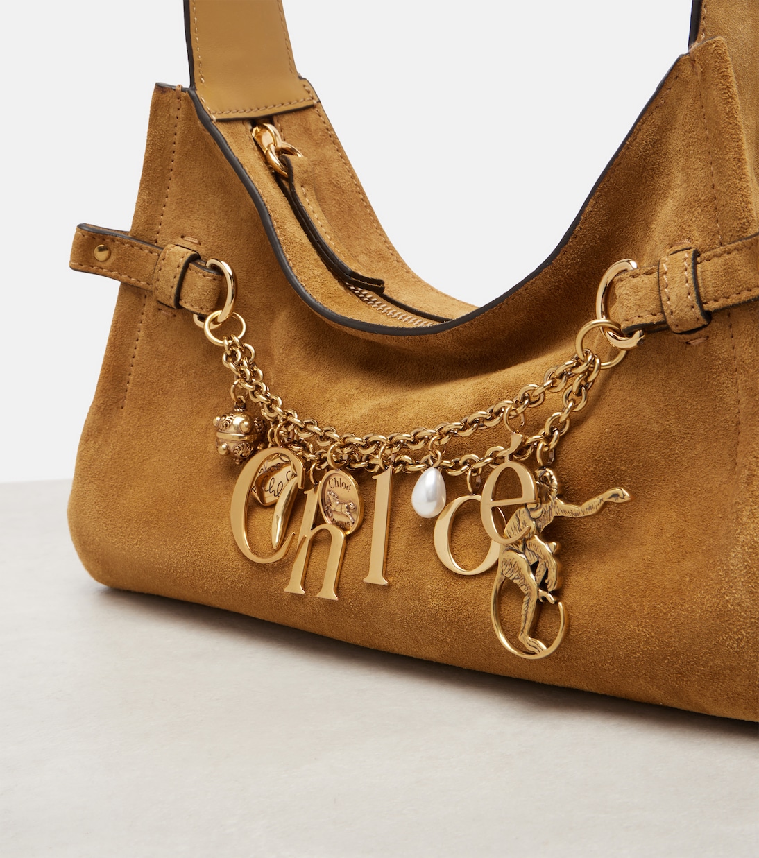 Chloé Charms suede tote bag | Chloé