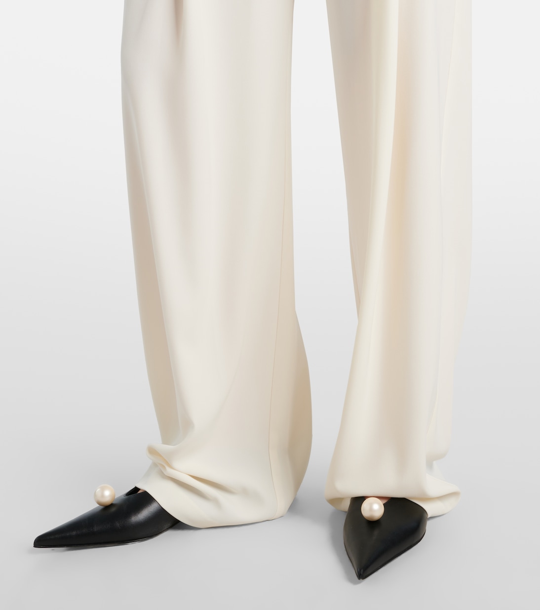 High-rise crêpe wide-leg pants | The Sei