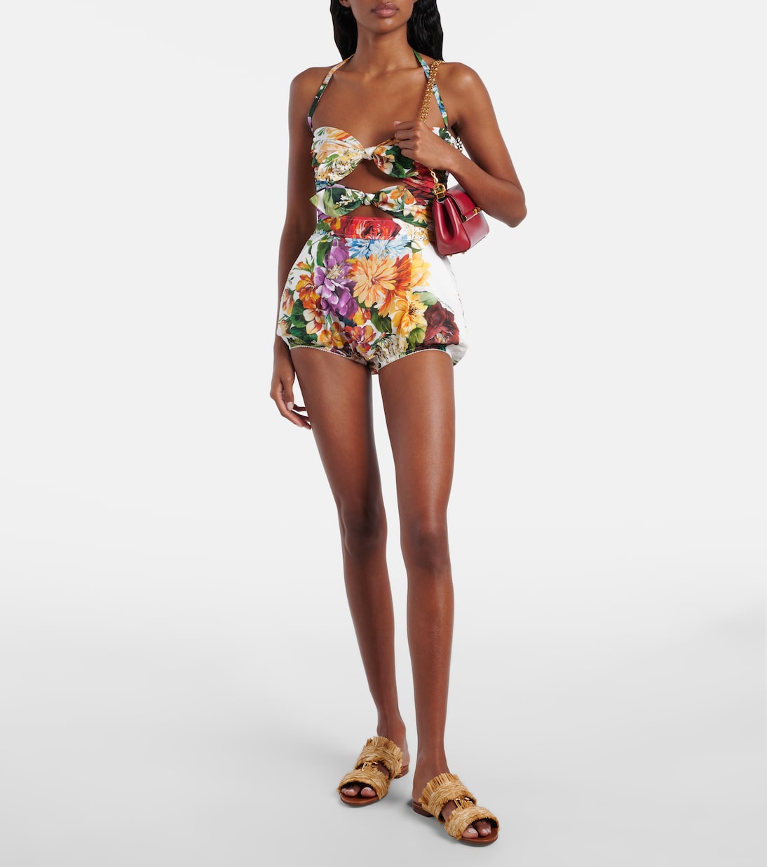 Shorts de algodón floral | Dolce&Gabbana