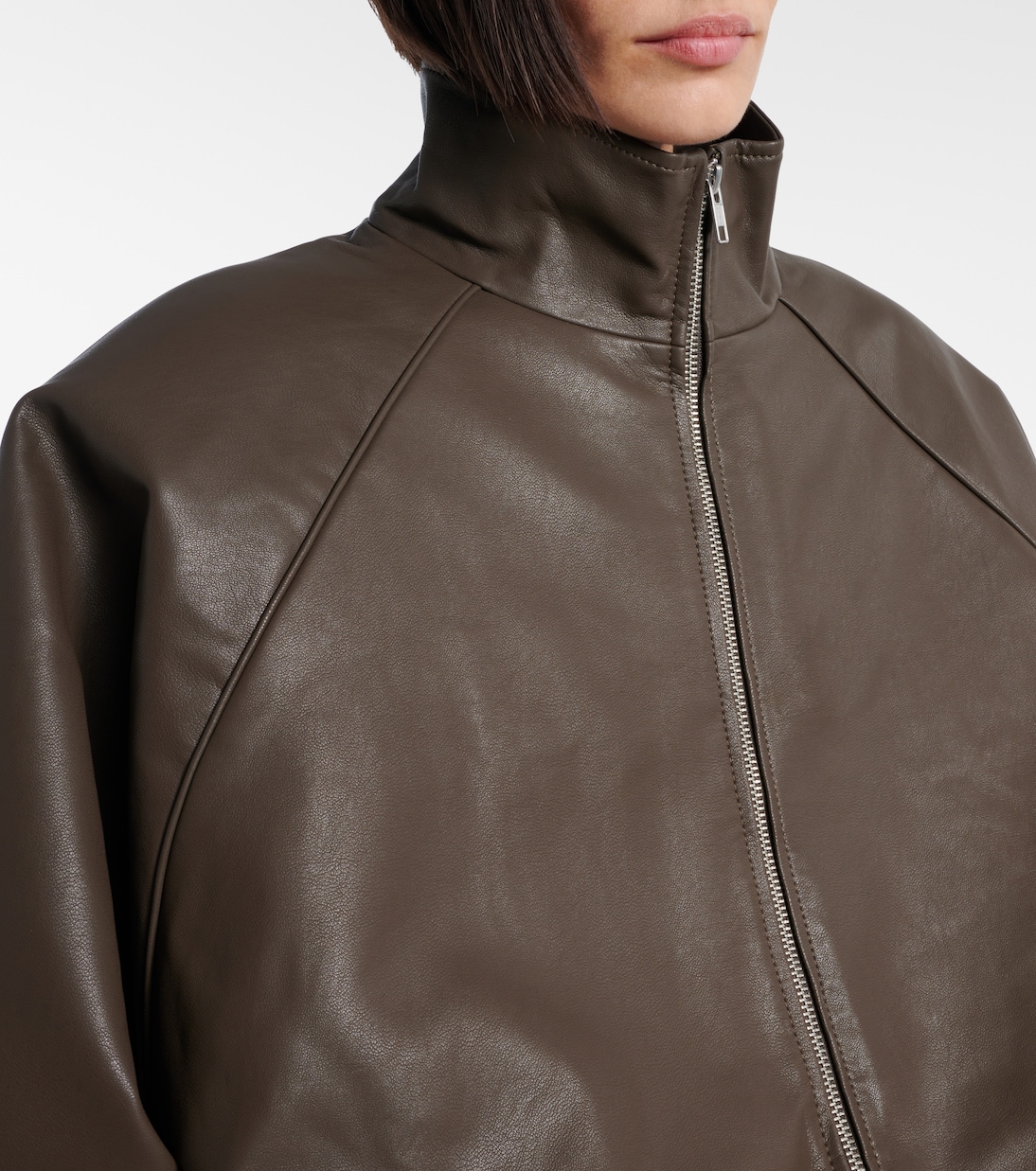 Bomberjacke Senta aus Lederimitat | The Frankie Shop