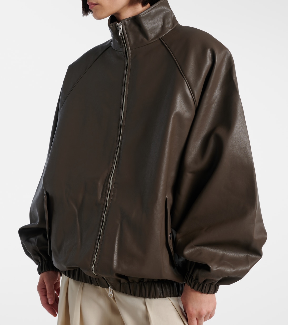 Bomberjacke Senta aus Lederimitat | The Frankie Shop