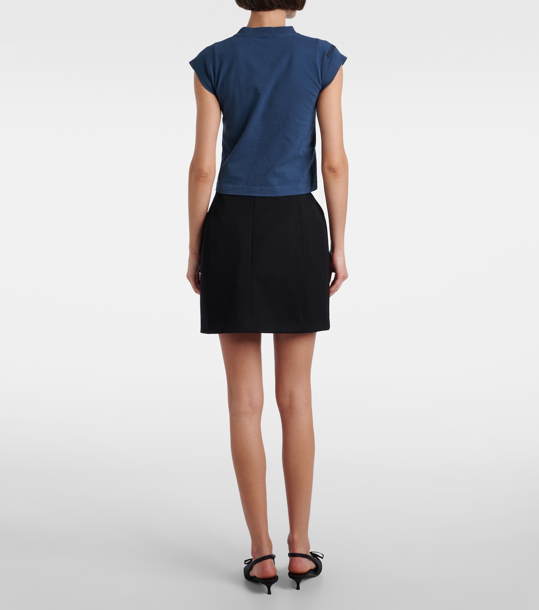 Patch-appliqué cotton-blend jersey T-shirt | Balenciaga