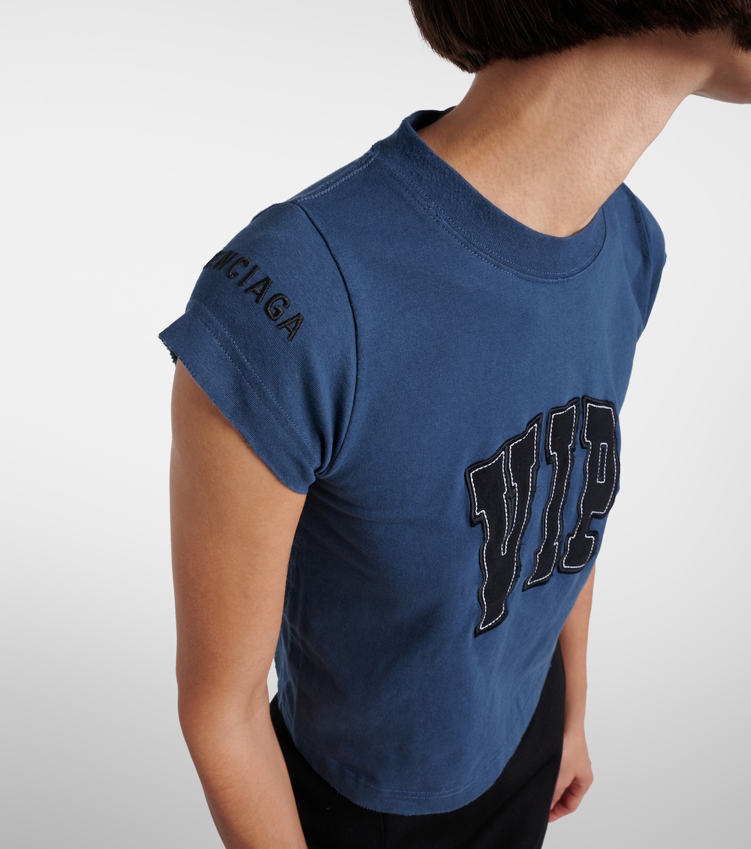 Patch-appliqué cotton-blend jersey T-shirt | Balenciaga