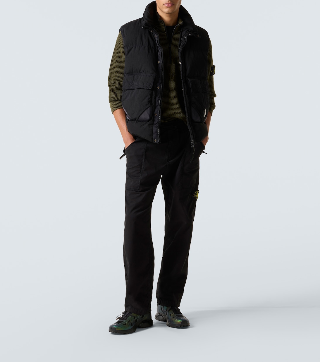  Compass wool and cotton-blend sweater | Stone Island
