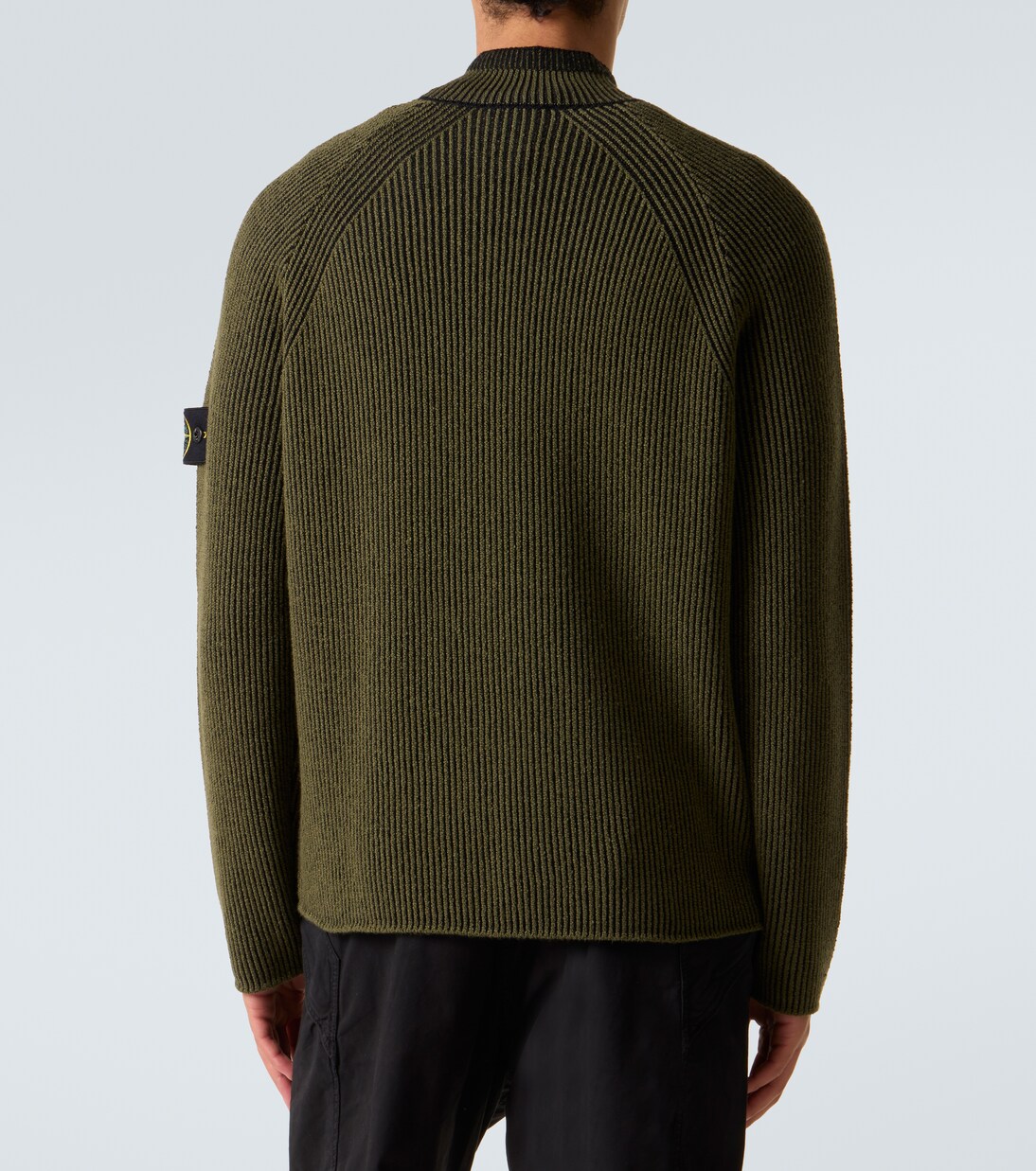  Compass wool and cotton-blend sweater | Stone Island