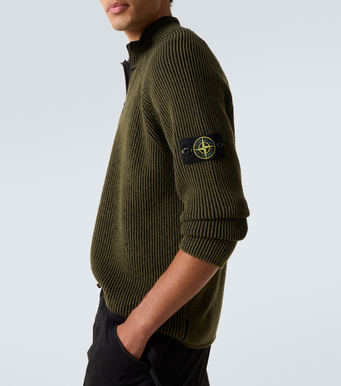  Compass wool and cotton-blend sweater | Stone Island