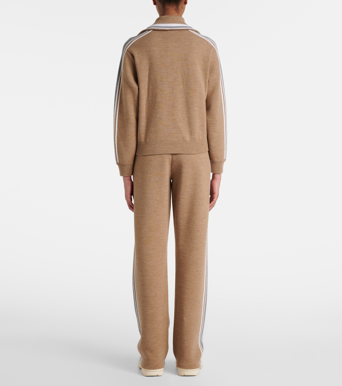 Benada striped wool-blend jacket | Fusalp