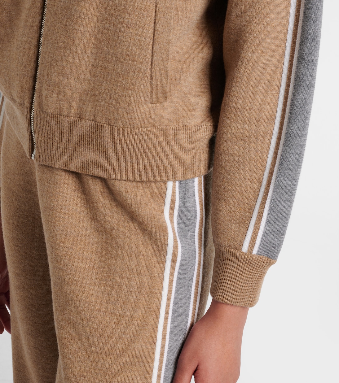 Benada striped wool-blend jacket | Fusalp