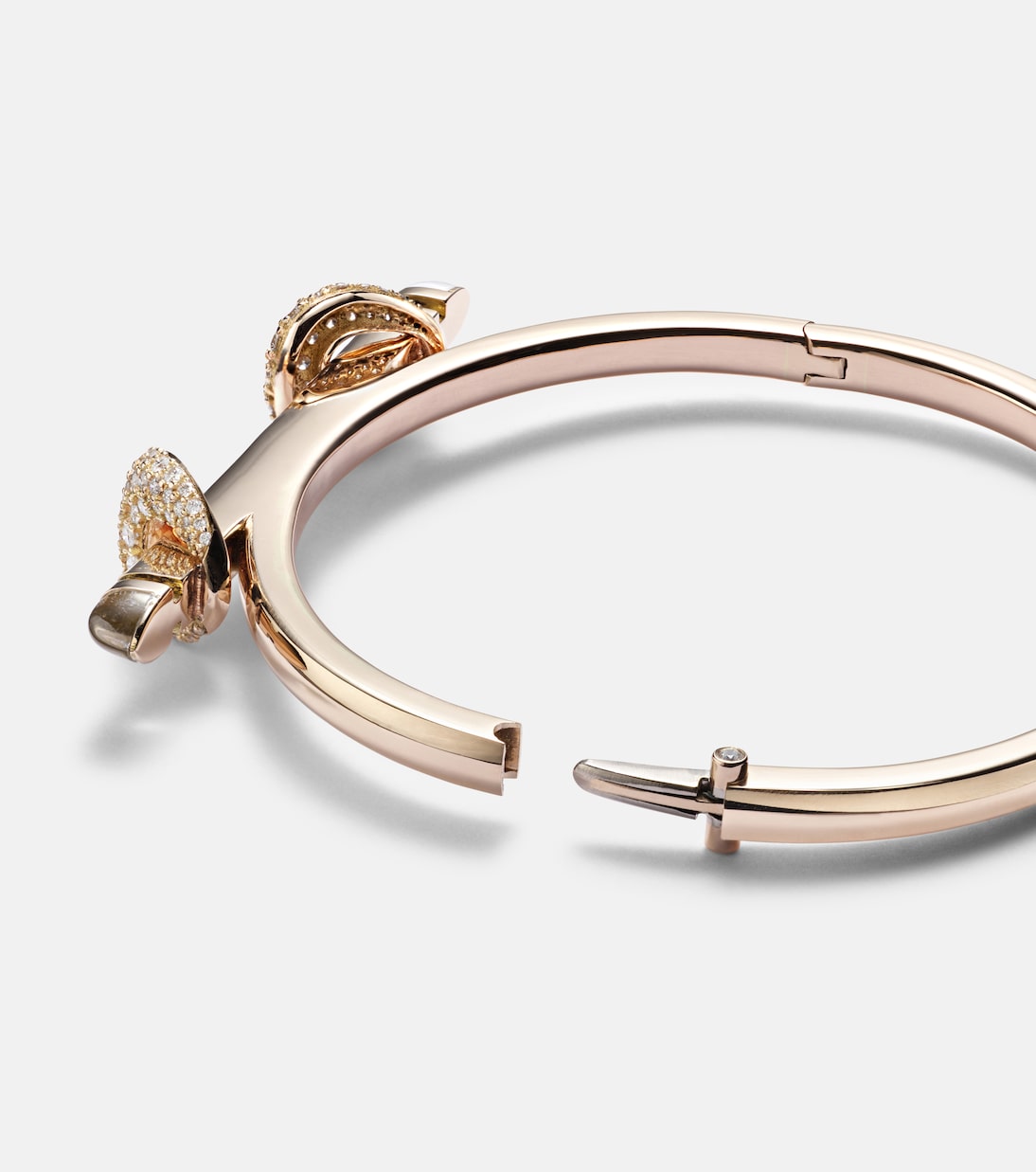 Bracelet Chakra Icon en or rose 18 ct, diamants et quartz | Ananya