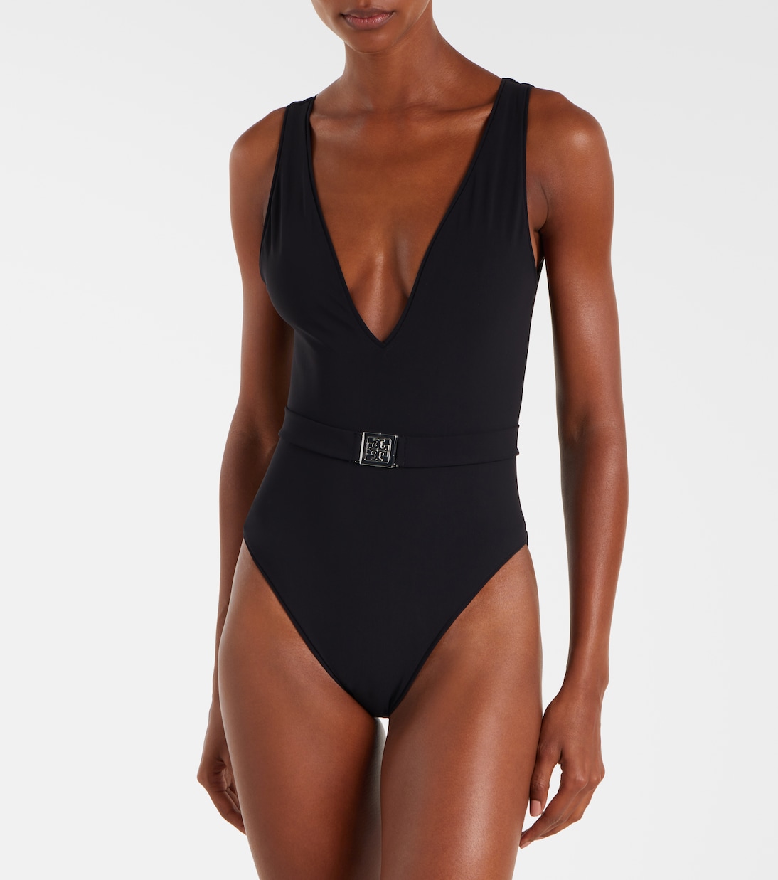 Double T belted swimsuit | Tory Burch