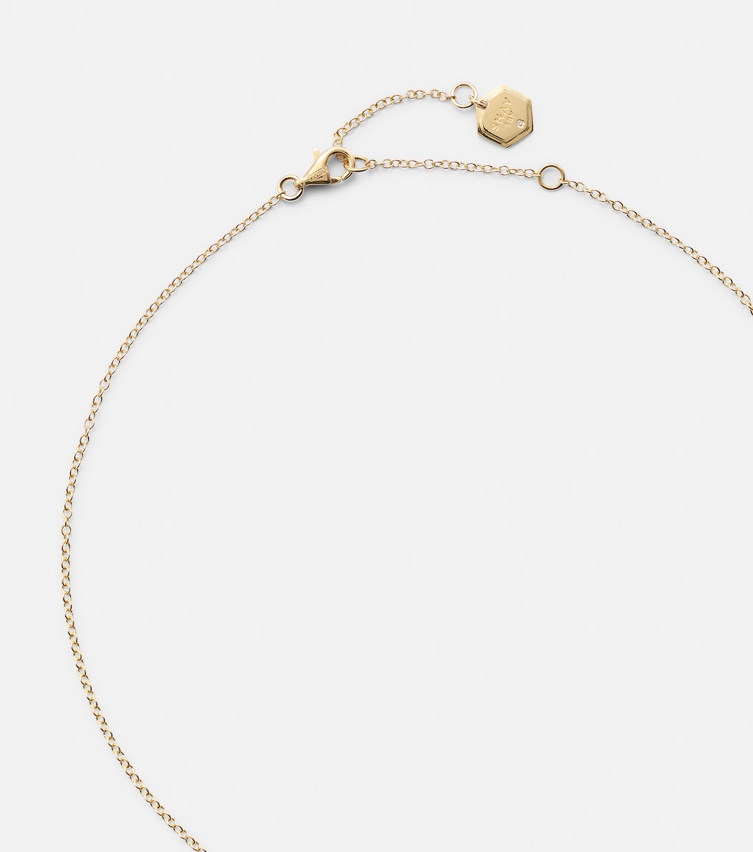 18kt gold pendant necklace with emerald and diamonds | Shay Jewelry